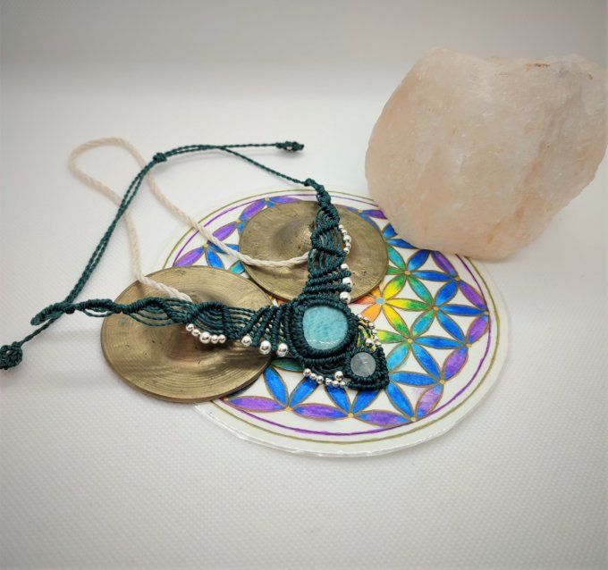 Collier amulette "Corazon"