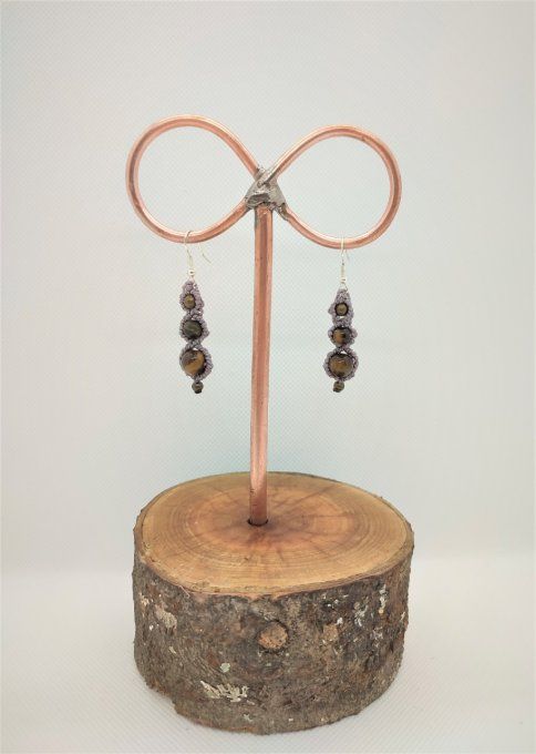 B.O. amulettes "Luna" lilas